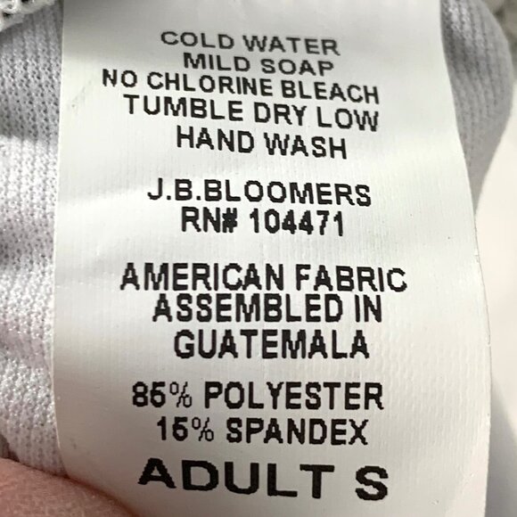 J.B. Bloomers Adult S Zebra Print Sports Bra Cheer Dance Yoga Workout - Picture 6 of 8